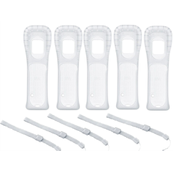 Wii Remote Чохол Для Пульта Прозорий Короткий І Ремінець Оригінал 5 Штук (Стан В) | Wii