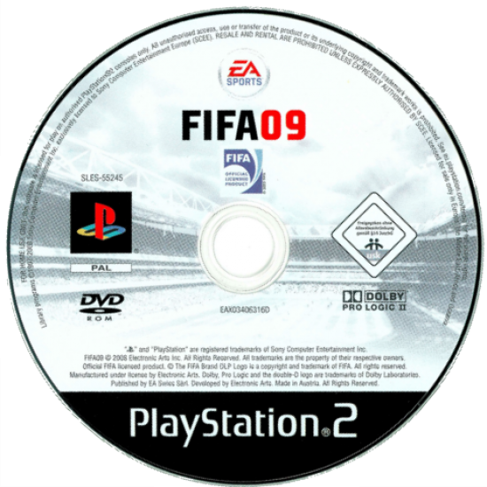 Fifa 09 (Тільки Диск) | Ps2 - happypeople games